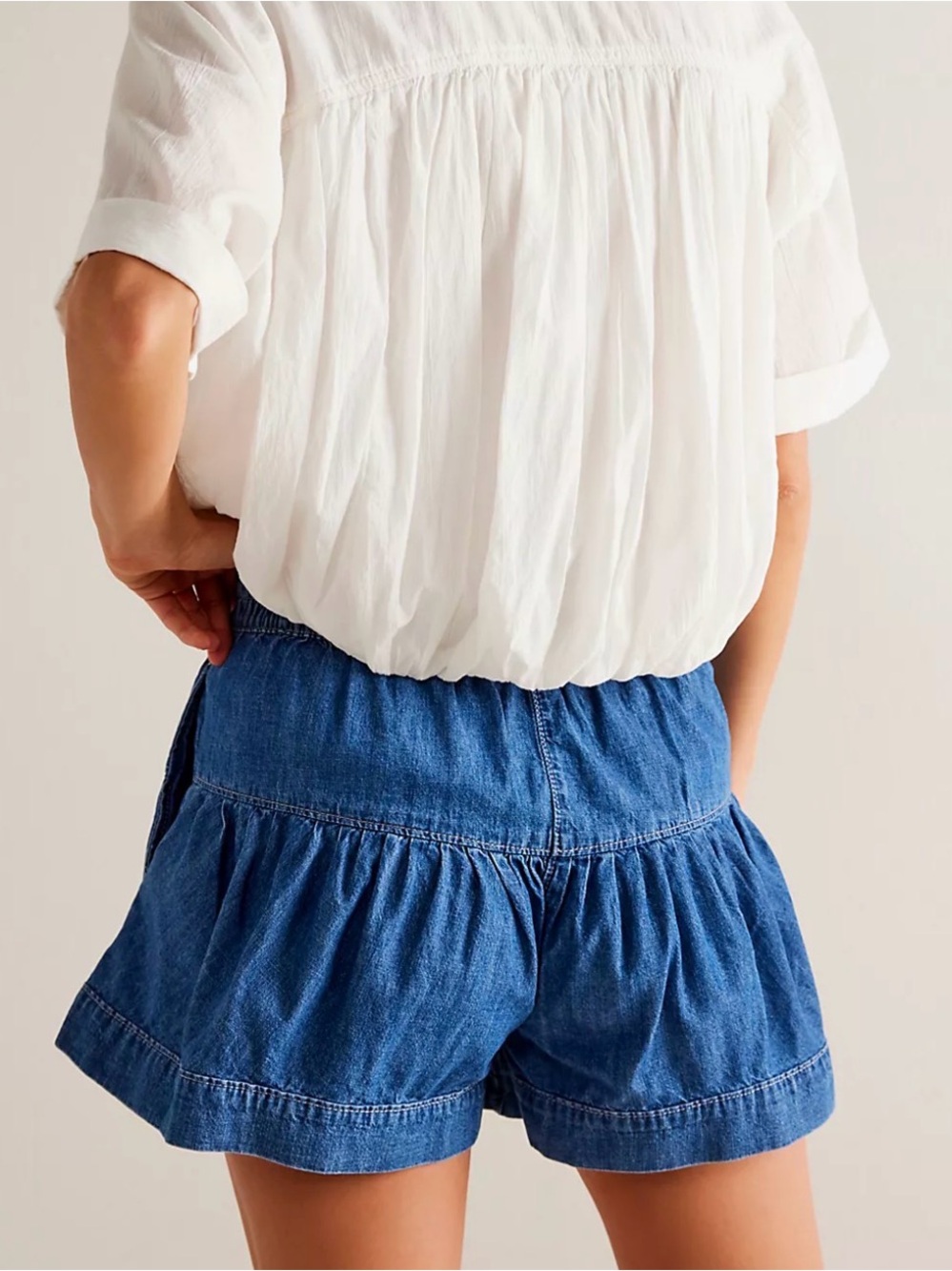 Free People Fleur Denim Shorts - Picture 3 of 8